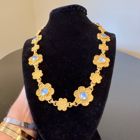 NWT Authentic Rare Luxury Julie Vos Flower Stations Statement Necklace - Picture 10 of 17